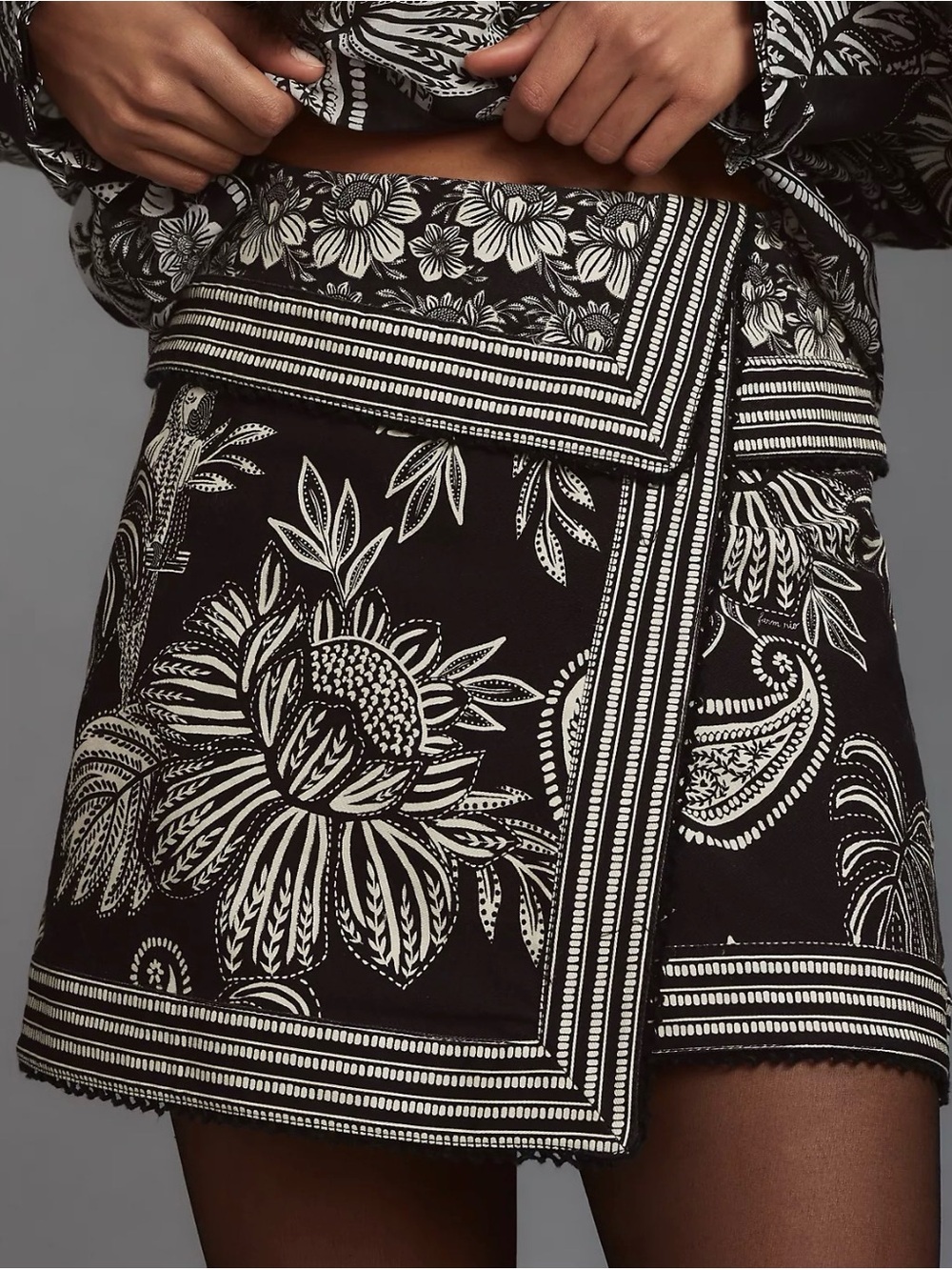 Farm Rio Paisley Bloom Skirt